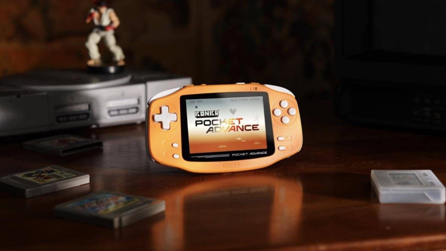 AYANEO's KONKR Pocket Advance is a new gaming handheld that looks like a Game Boy Advance