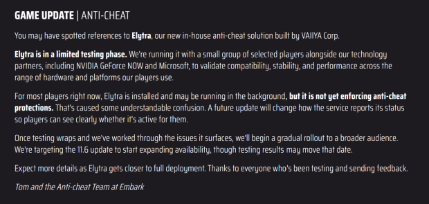 Arc Raiders' developer introduces new Elytra anti-cheat to The Finals for testing 1