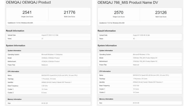 RTX Spark multi-core CPU benchmarks outperform AMD's 'Strix Halo' Ryzen AI Max+ 395 1