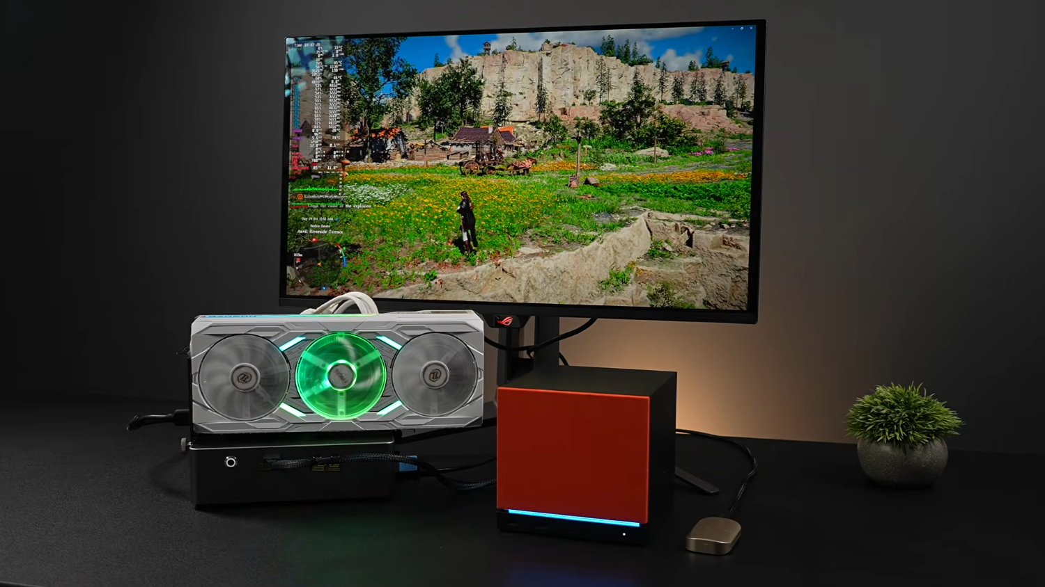Steam Machine achieves up to 183% higher frame rates with an RX 9070 XT hooked up to an eGPU dock