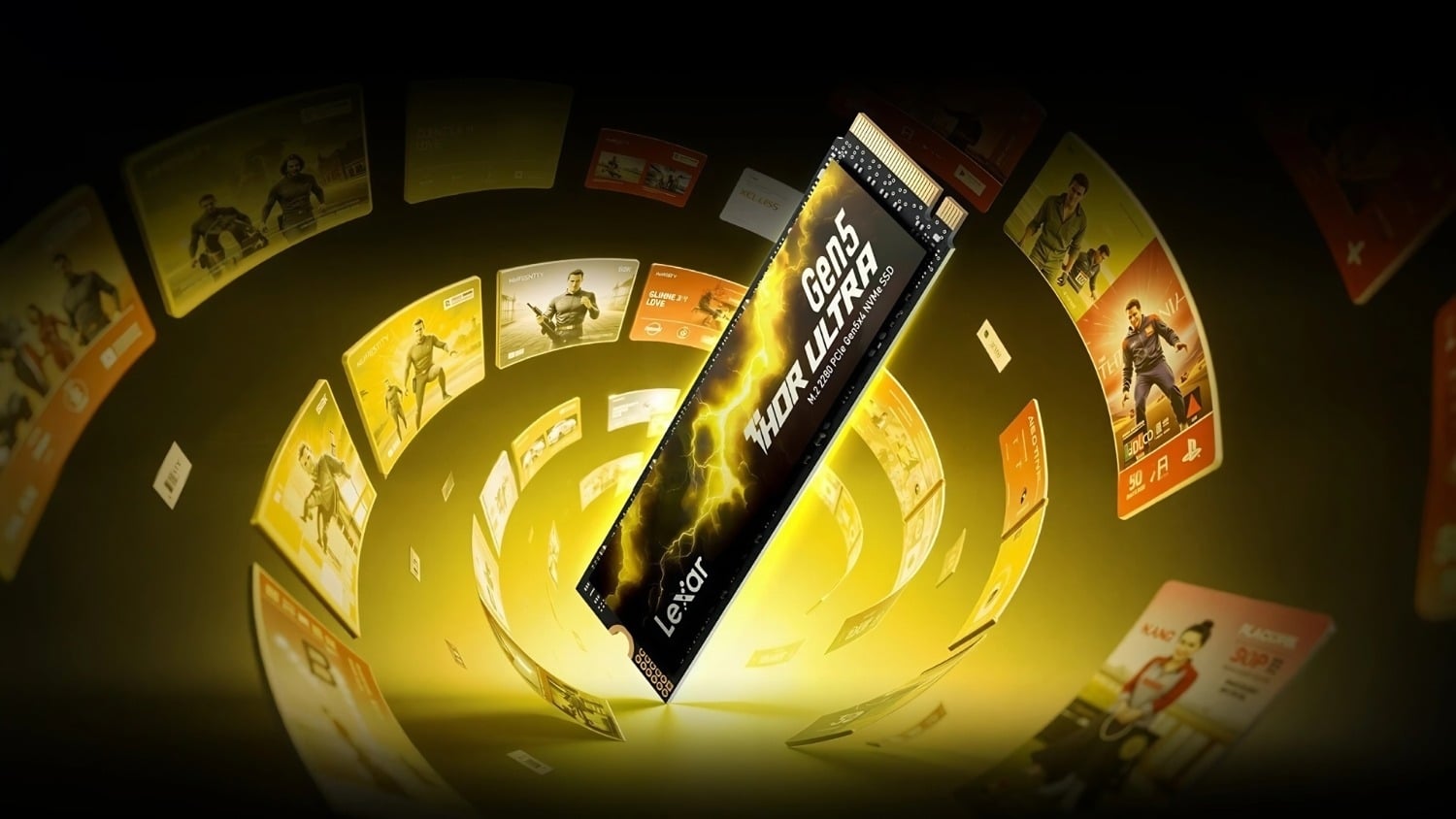 Lexar's DRAM-less Thor Ultra series PCIe Gen 5 SSDs are built for desktop and laptop PC gaming