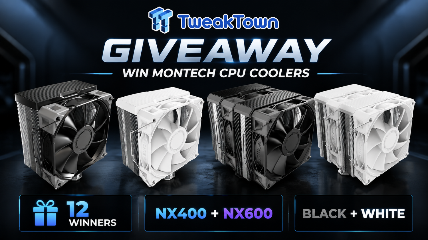 Giveaway: 12 Winners Will Score MONTECH NX400 and NX600 CPU Coolers
