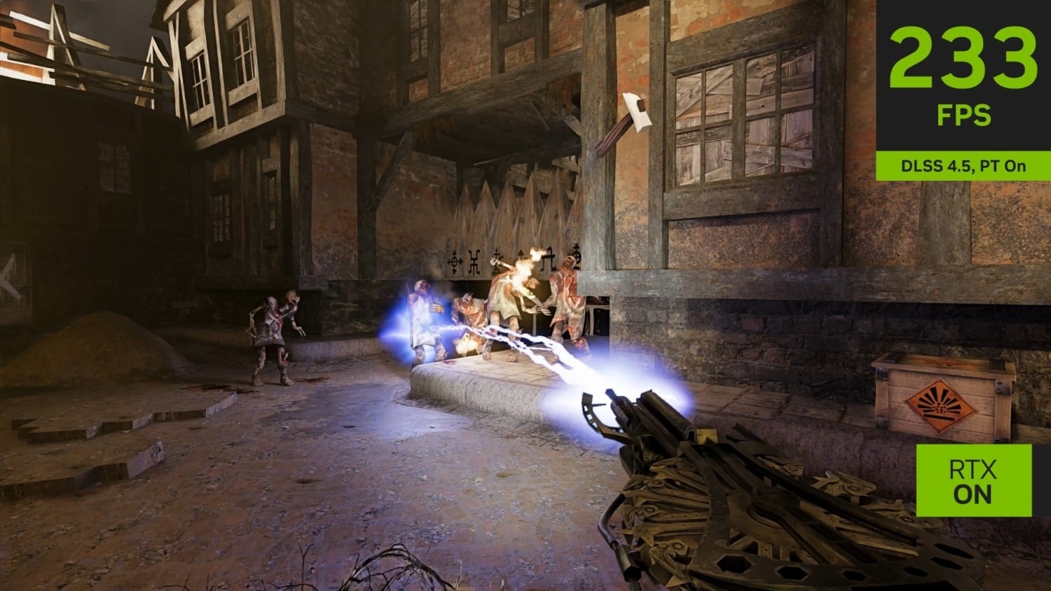 Painkiller RTX Edition has a free path-traced demo that includes 15 levels