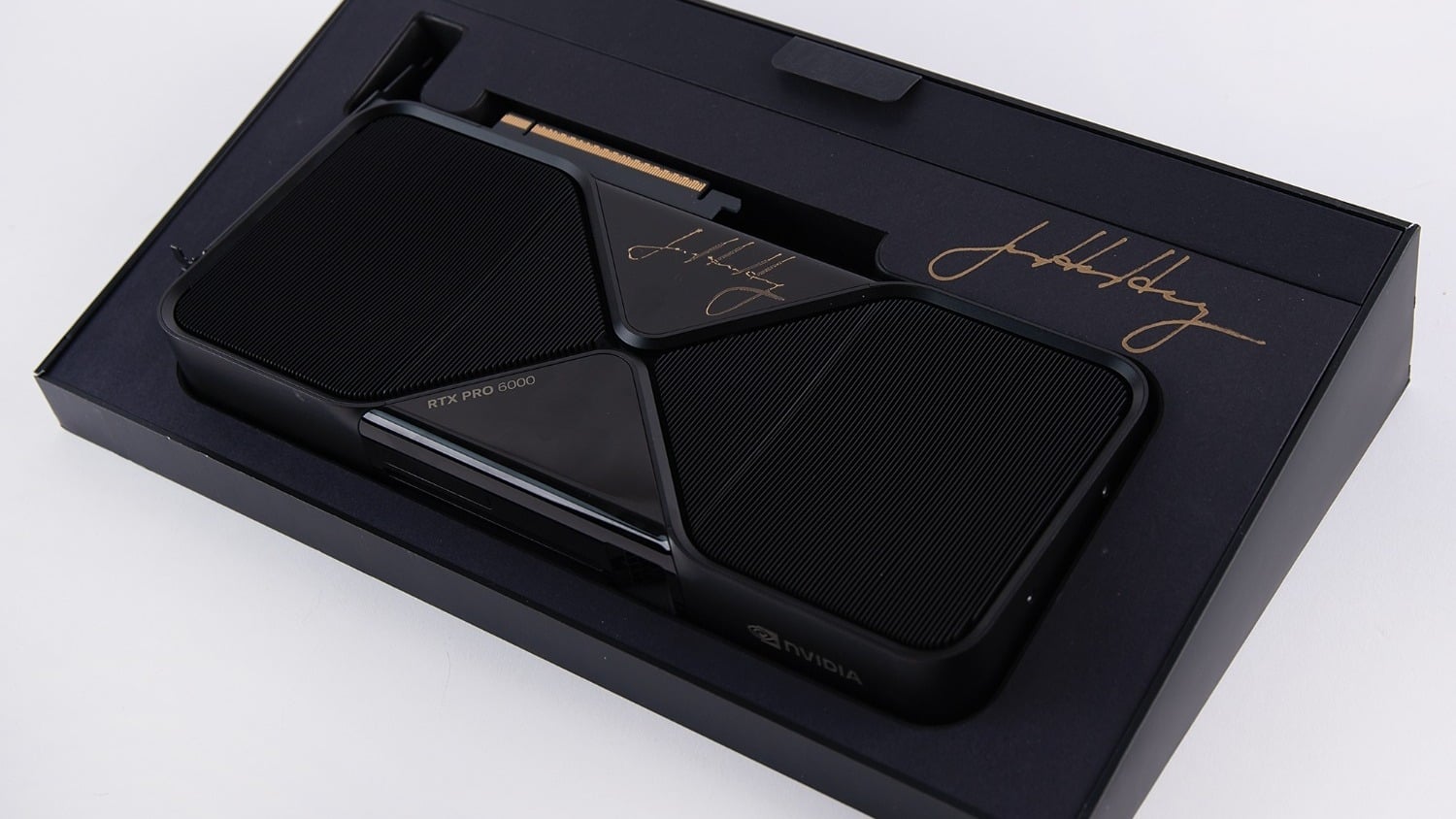 Jensen Huang signed NVIDIA RTX Pro 6000 graphics card sells for $57,450 at auction