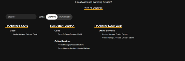 Rockstar Games expands new Creator Platform with six job listings 3