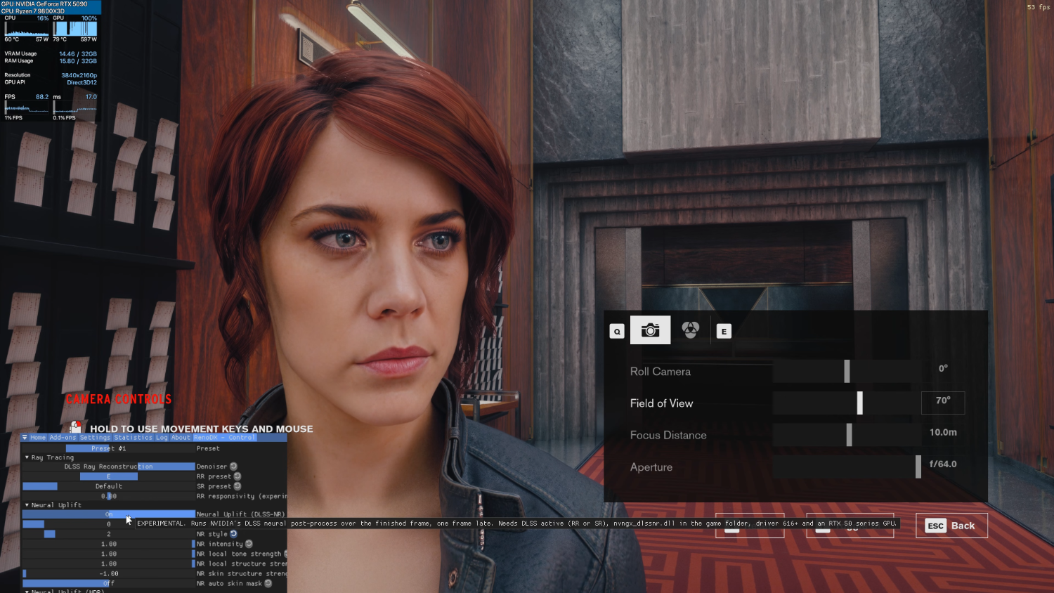 Modder implements DLSS 5 into Control using DLL from NBA 2K 27, mod drops performance from 71 FPS to 35 FPS on an RTX 5070 Ti