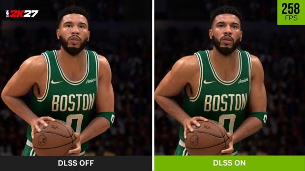 NVIDIA's DLSS 5 benchmarks show the RTX 5060 hitting 250+ FPS in NBA 2K27 4