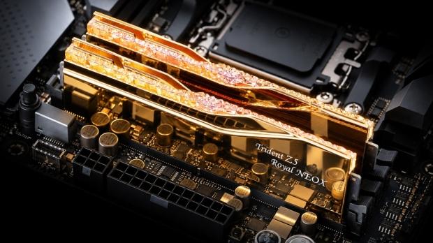 G.SKILL's shiny Trident Z5 Royal NeoX DDR5 memory supports the new AMD EXPO Ultra Low Latency tech