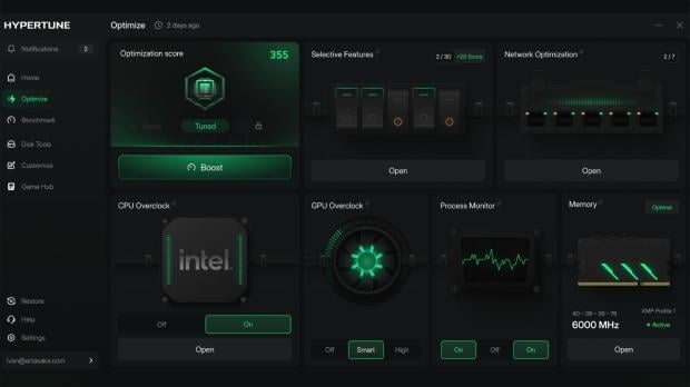 Intel backs Hypertune overclocking tool that reportedly boosts FPS by up to 60%