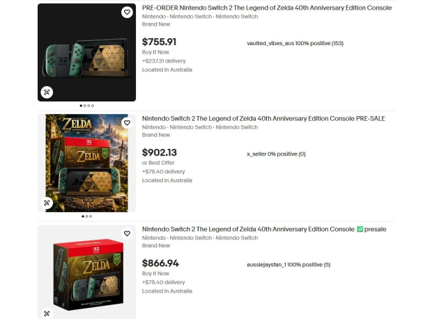 Scalpers are already listing Nintendo's upcoming $519 Zelda Switch 2 for nearly $1,000 2