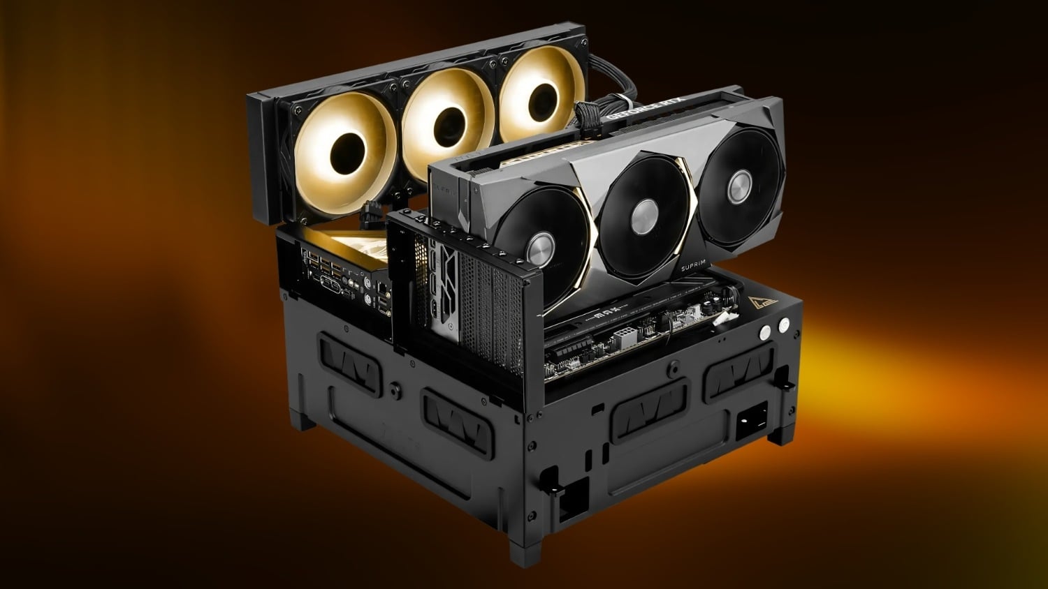 MSI's new MEG EM9 is an open-frame chassis and test bench for PC benchmarking