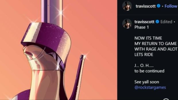 Travis Scott teases collaboration with Rockstar on Grand Theft Auto 6