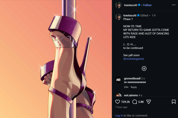 Travis Scott teases collaboration with Rockstar on Grand Theft Auto 6 3