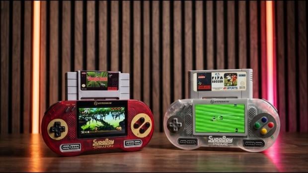 Hyperkin's SupaBoy is a Super Nintendo handheld that plays actual cartridges