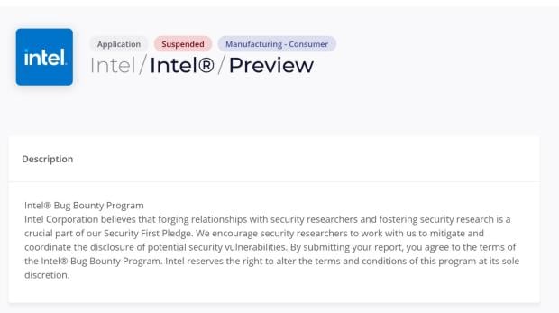 Intel kills its bug bounty program that paid up to $100,000 for flagging security vulnerabilities 1