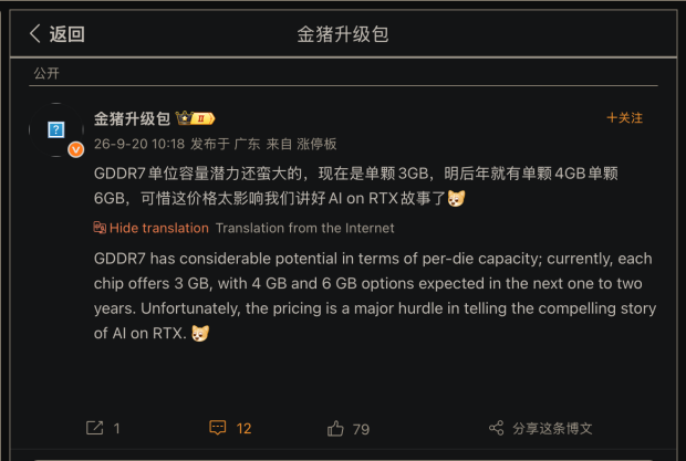Новые чипы GDDR7 емкостью 4 ГБ и 6 ГБ могут увеличить объем памяти GPU до 192 ГБ Сравнение технологий памяти GDDR7