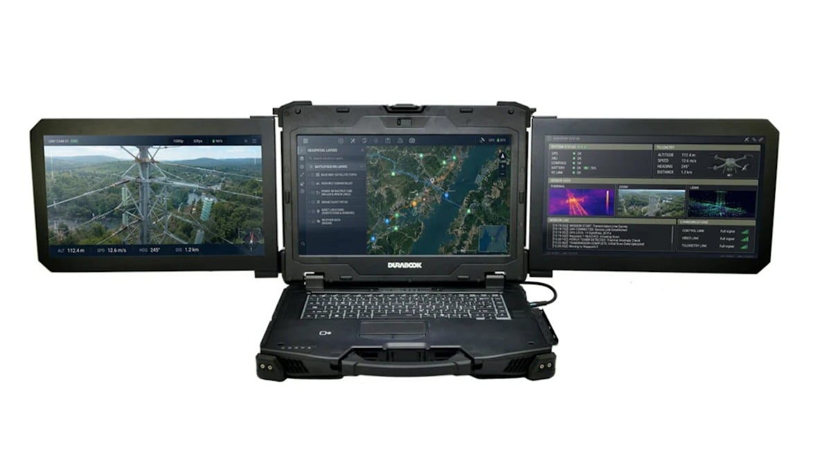 Durabook's new rugged Intel Meteor Lake laptop is a 10kg monster with three screens that's built to withstand any punishment