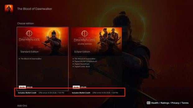 PlayStation is testing a new Wallet Credits rewards program that gives players $10 back on select game purchases 1