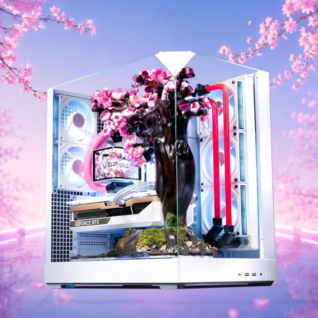 AFTERSHOCK's $14,200 Cherry Bloom gaming PC uses titanium flowers that bloom with heat 2