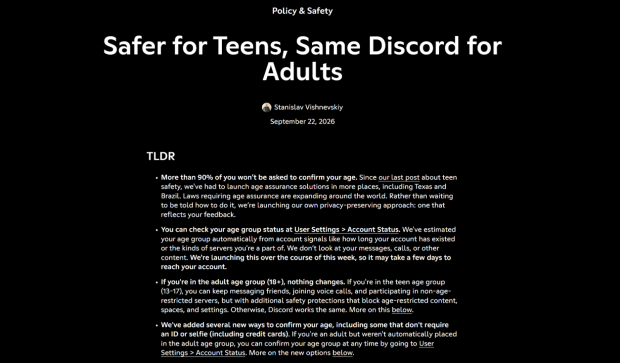 Discord introduces updated age verification that allegedly can guess with 90% accuracy how old you are 2