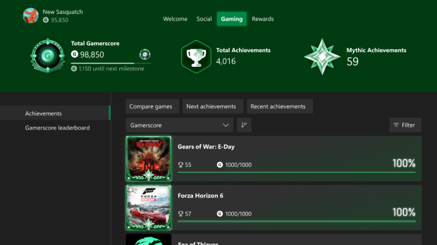 Xbox's new mythic achievements are retroactive and can unlock for older games 3