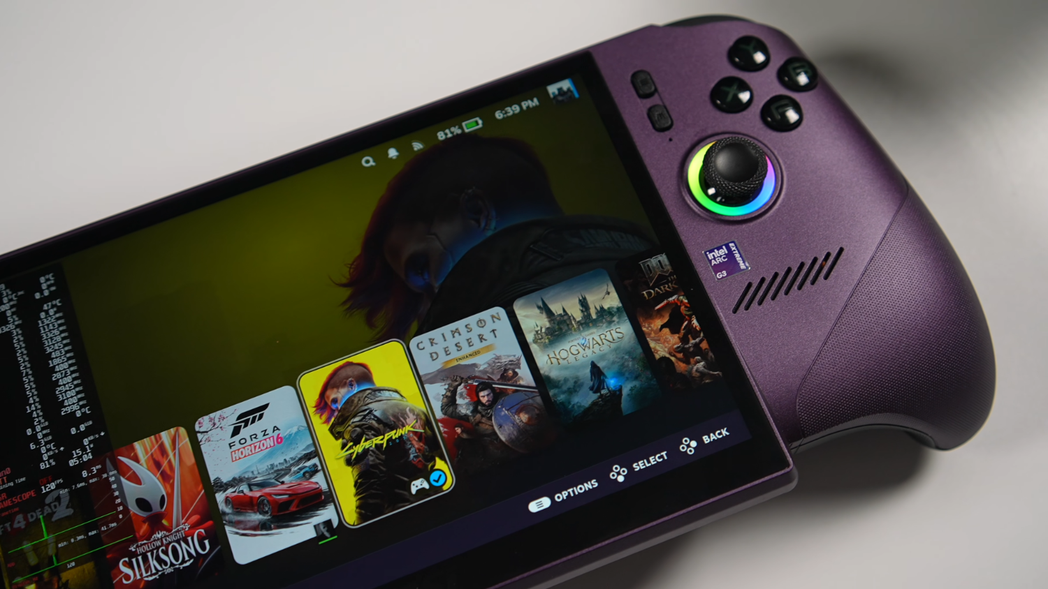 SteamOS протестировали на базе SoC Intel Arc G3 Extreme Портативная игровая консоль на базе процессора Intel Arc