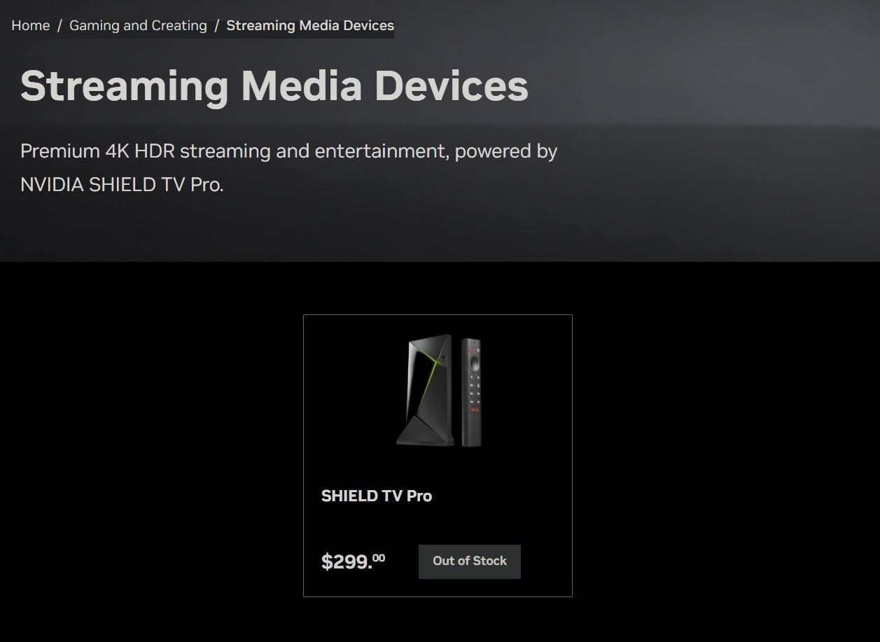 Dvidia Shield NVIDIA raises SHIELD TV Pro price by 50% to $299.99