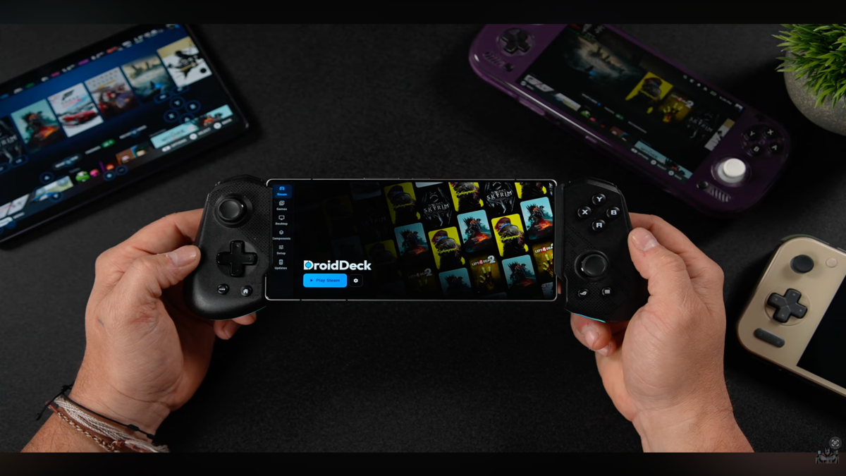 DroidDeck runs Steam games natively on Android, and Cyberpunk 2077 is already hitting 60 FPS
