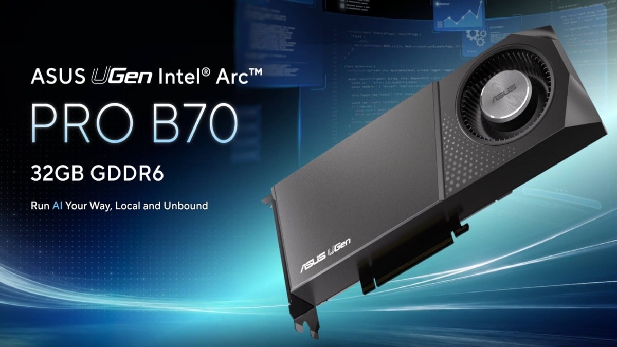 ASUS finally joins the Intel Arc party with a 32GB Battlemage GPU