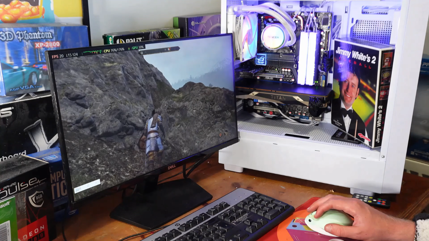 YouTuber gets DDR2 gaming PC with a Titan V to run an Unreal Engine 5 game