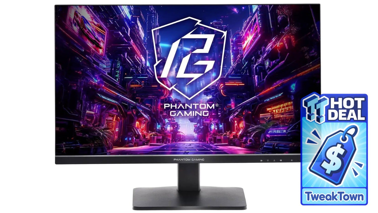 ASRock's Phantom Gaming PG27QFT1B 27-inch 1440p 180Hz IPS monitor drops to $129 at Newegg, saving $80