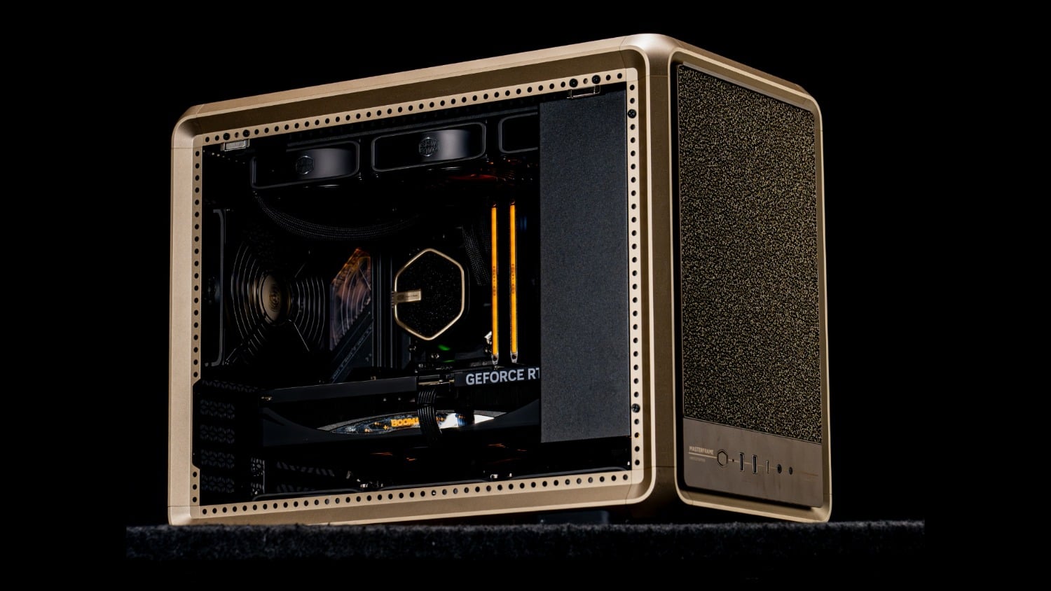 Cooler Master launches Gold Editions of its popular MasterFrame 400 Mesh case and MasterLiquid CPU cooler