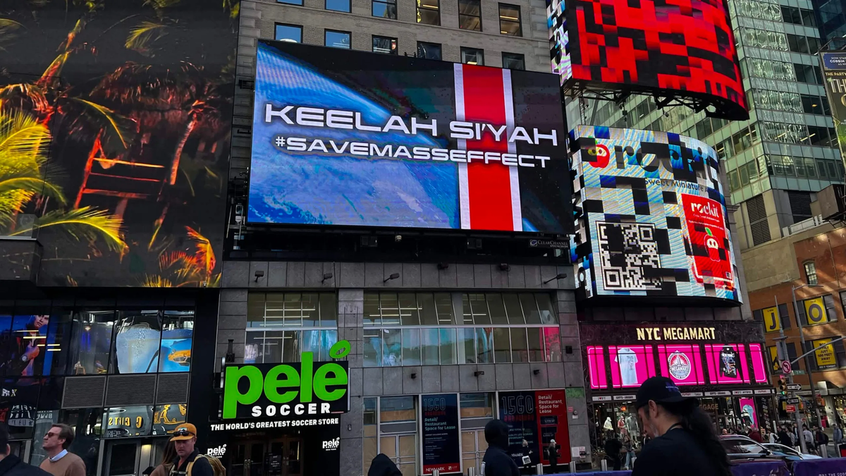 #SaveMassEffect fans take their fight to Times Square with a billboard, and The Game Awards is next on the list