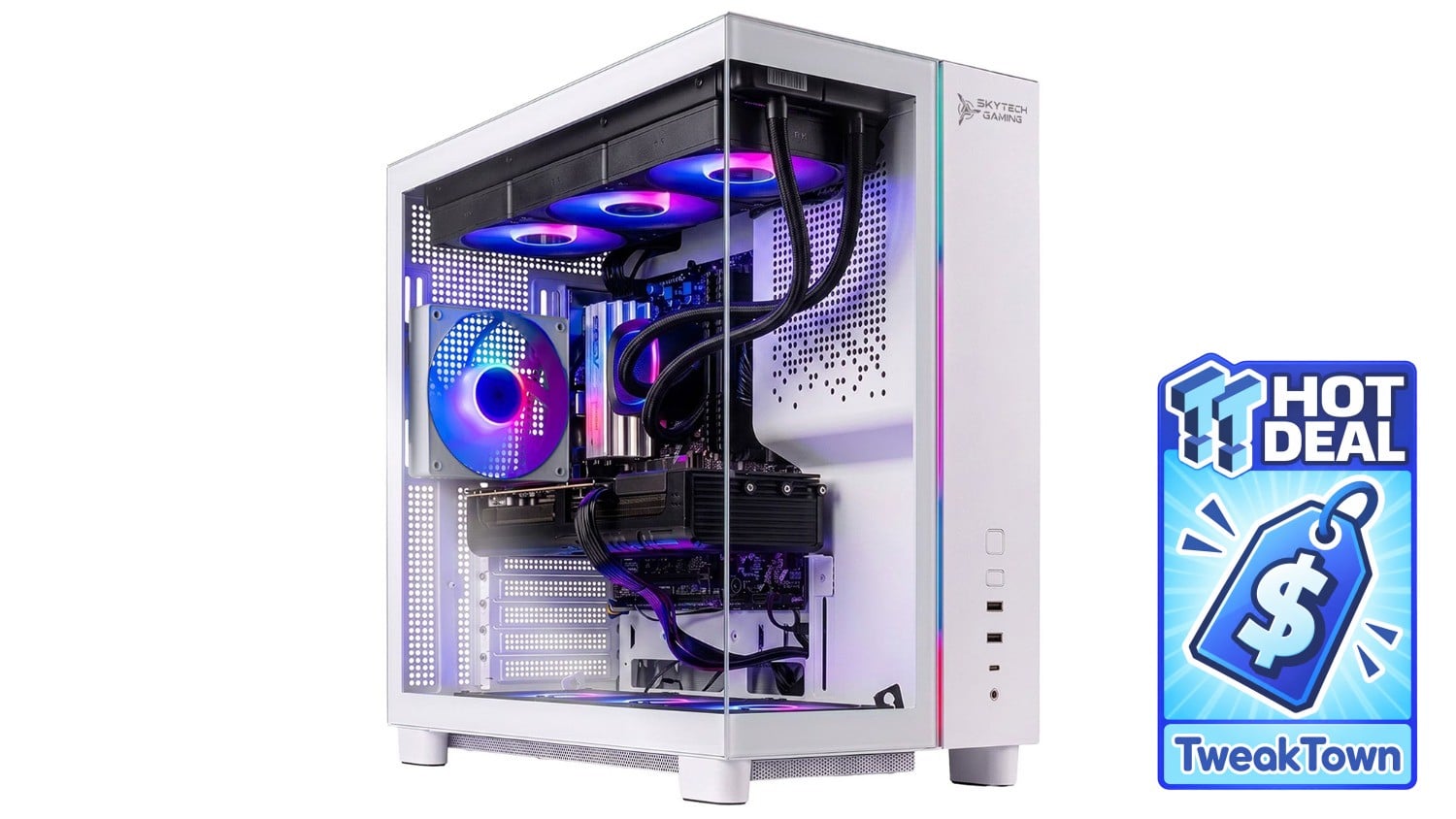 This Skytech gaming PC with an RTX 5070 Ti, 9800X3D, and 32GB for $2,430 at Walmart ticks all the boxes