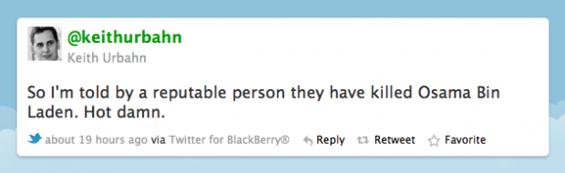 Osama Bin Laden Death Announcement Sees Highest Sustained Tweet Per Second Ratio To Date 052