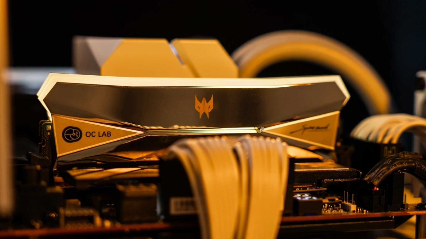 Acer teases Predator Hera DDR5-9466 CUDIMM memory: real gold
