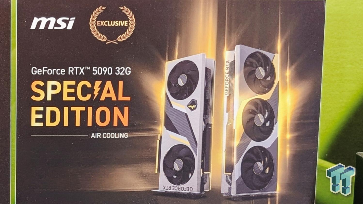 MSI teases GeForce RTX 5090 LIGHTNING GPU with five fans at CES 2025