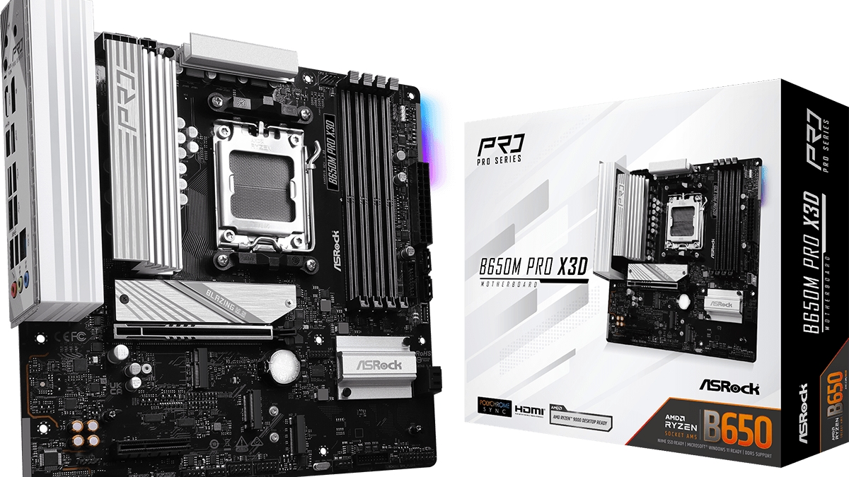 ASRock マザーボード B650M Pro X3D WiFi AMD ASRock > B650M Pro X3D WiFi