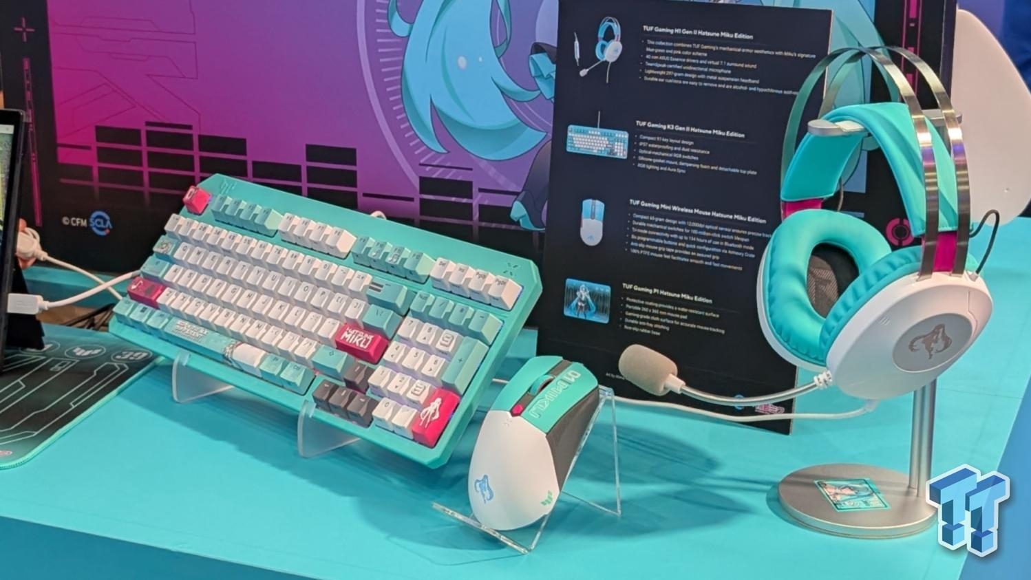 Virtual pop star Hatsune Miku has her own TUF Gaming peripheral