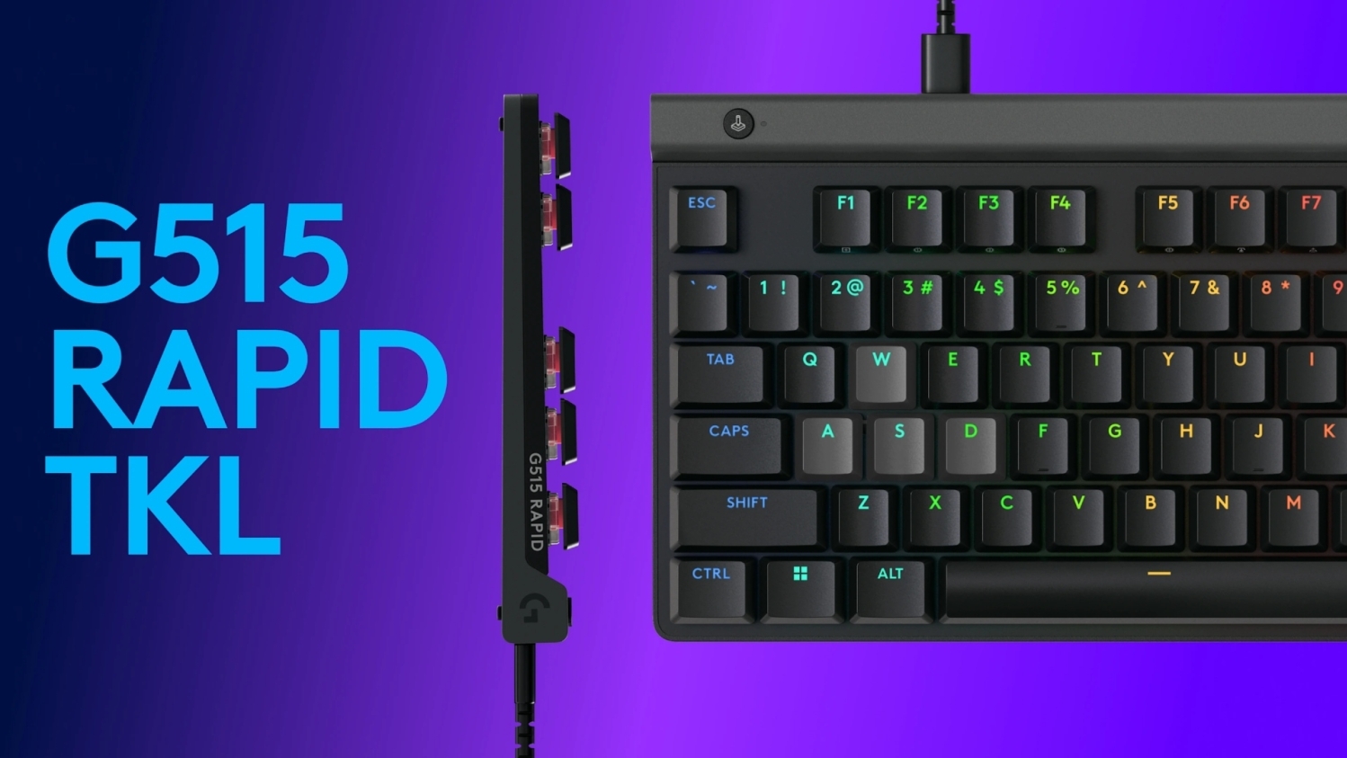 Logitech's G515 RAPID TKL is a low-profile keyboard with