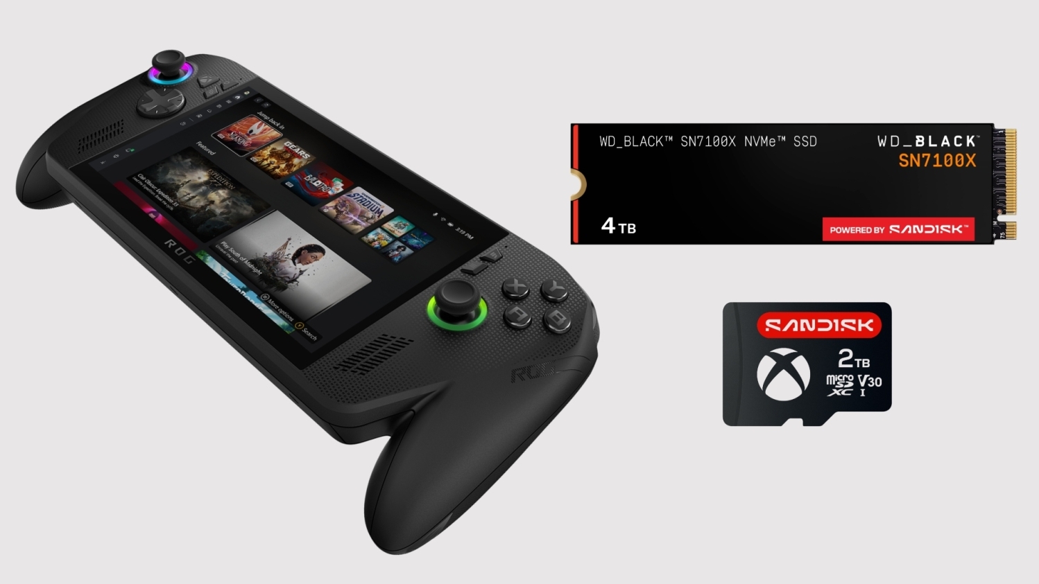 Sandisk unveils official microSD cards and WD_BLACK SSDs for ROG
