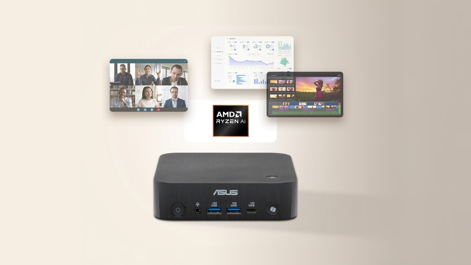 ASUS's compact PN55 Mini PC features Ryzen AI 400 Series