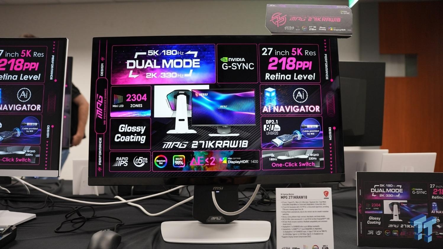 MSI unveils the MPG 271KRAW18 at Computex 2026, the world's first