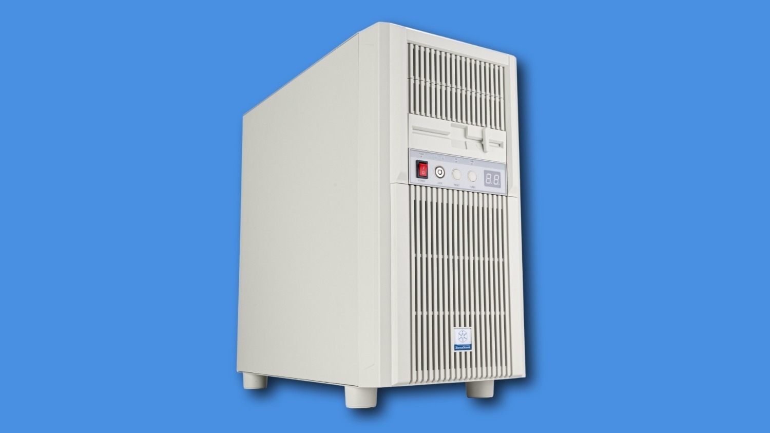 For that 1993 PC look, check out SilverStone's new FLP03 Micro-ATX case