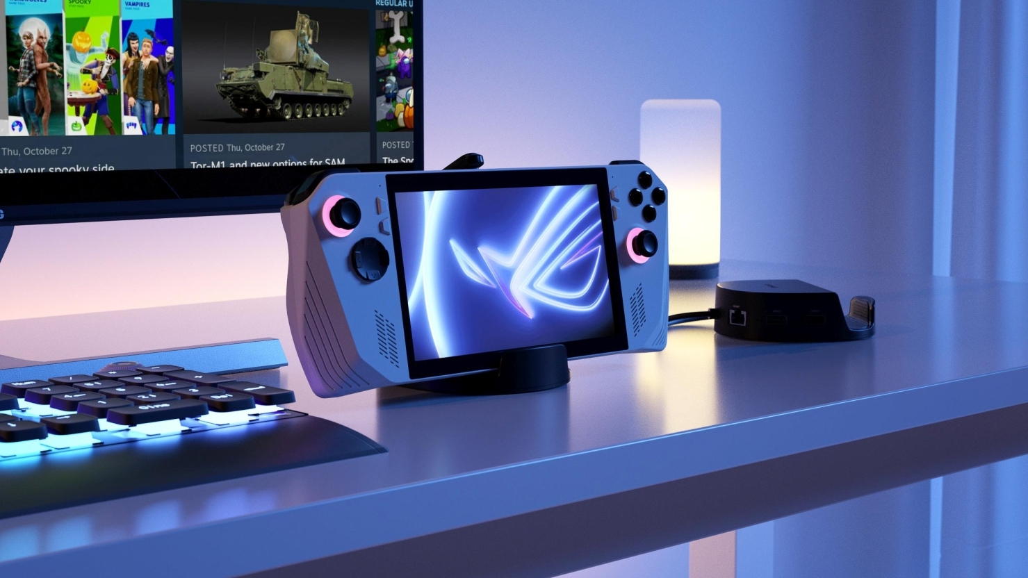 Syntech 6 in-1 Docking Station for Steam Deck is also compatible with the ASUS ROG Ally
