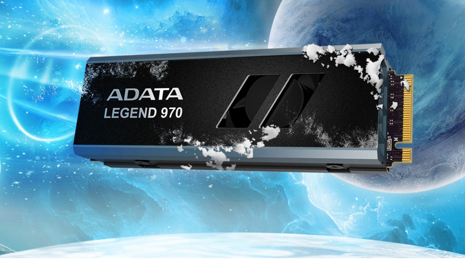 ADATA XPG PCIe Gen 5 SSD with Active Cooling Pictured