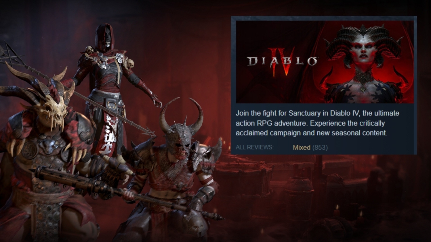 Diablo 4 may be on Steam, but you can only play this free trial on Battle. net