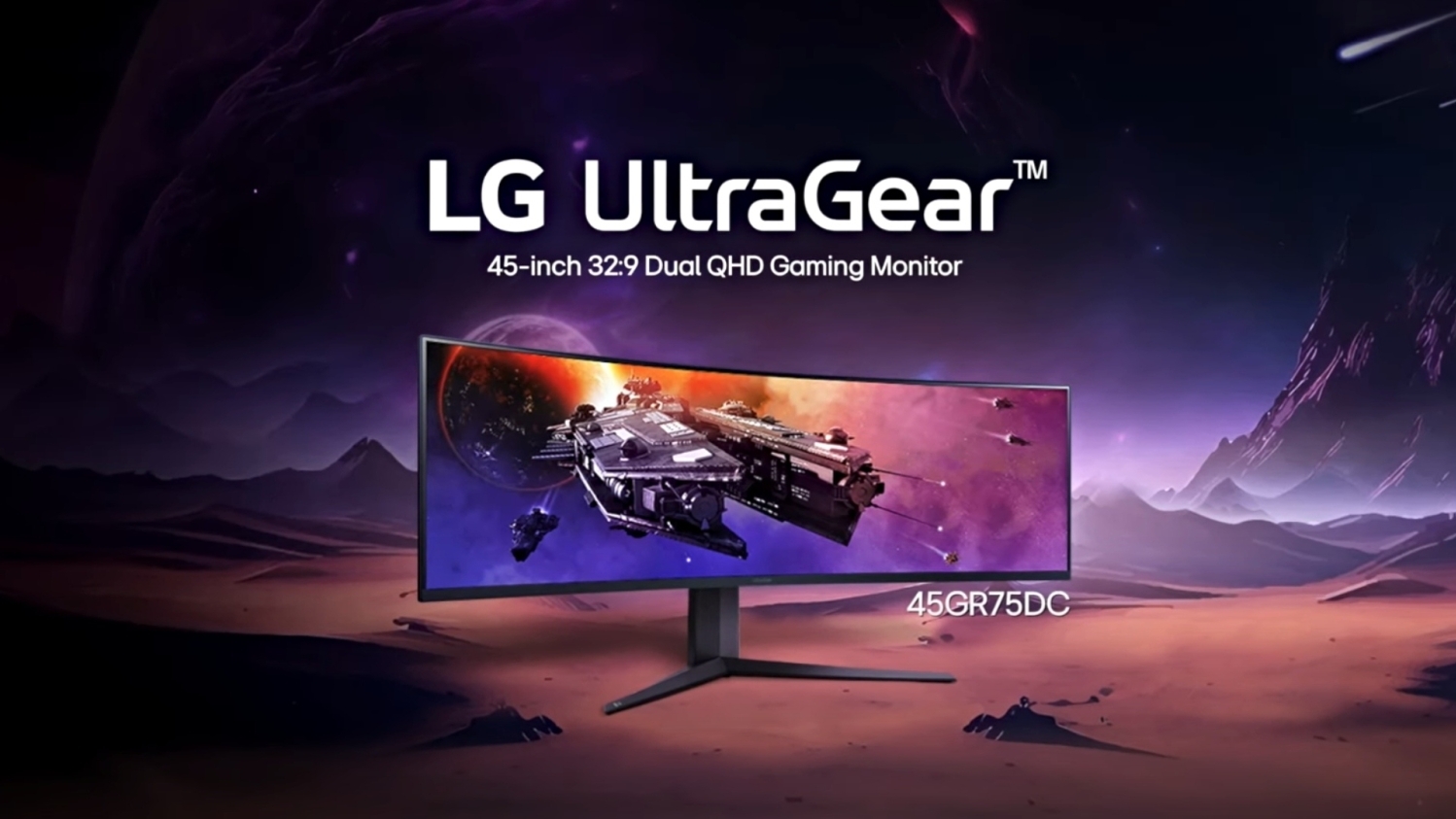 New LG UltraGear gaming display slaps two 1440p displays together into a  45-inch UltraWide