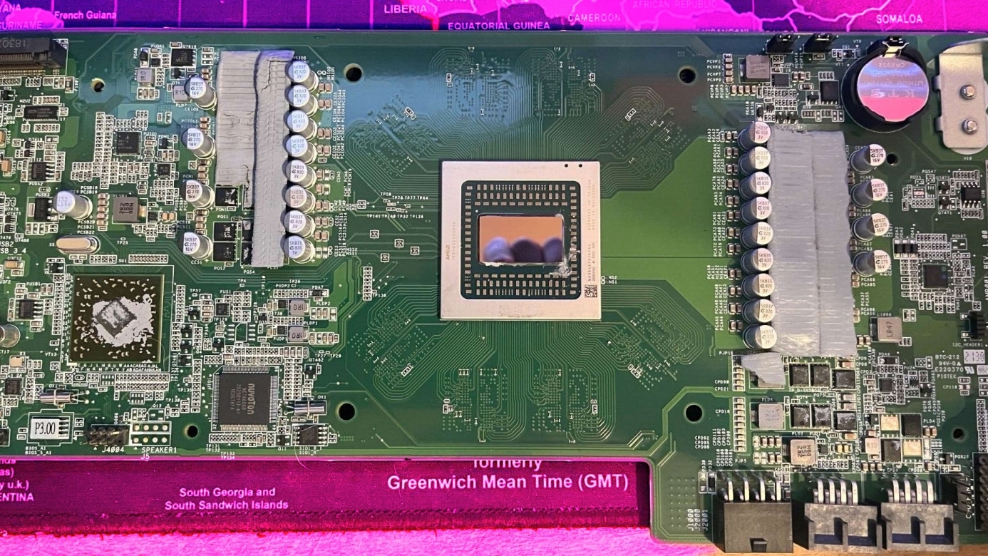 PlayStation 5 APU used in AMD BC-250 crypto mining cards, that are