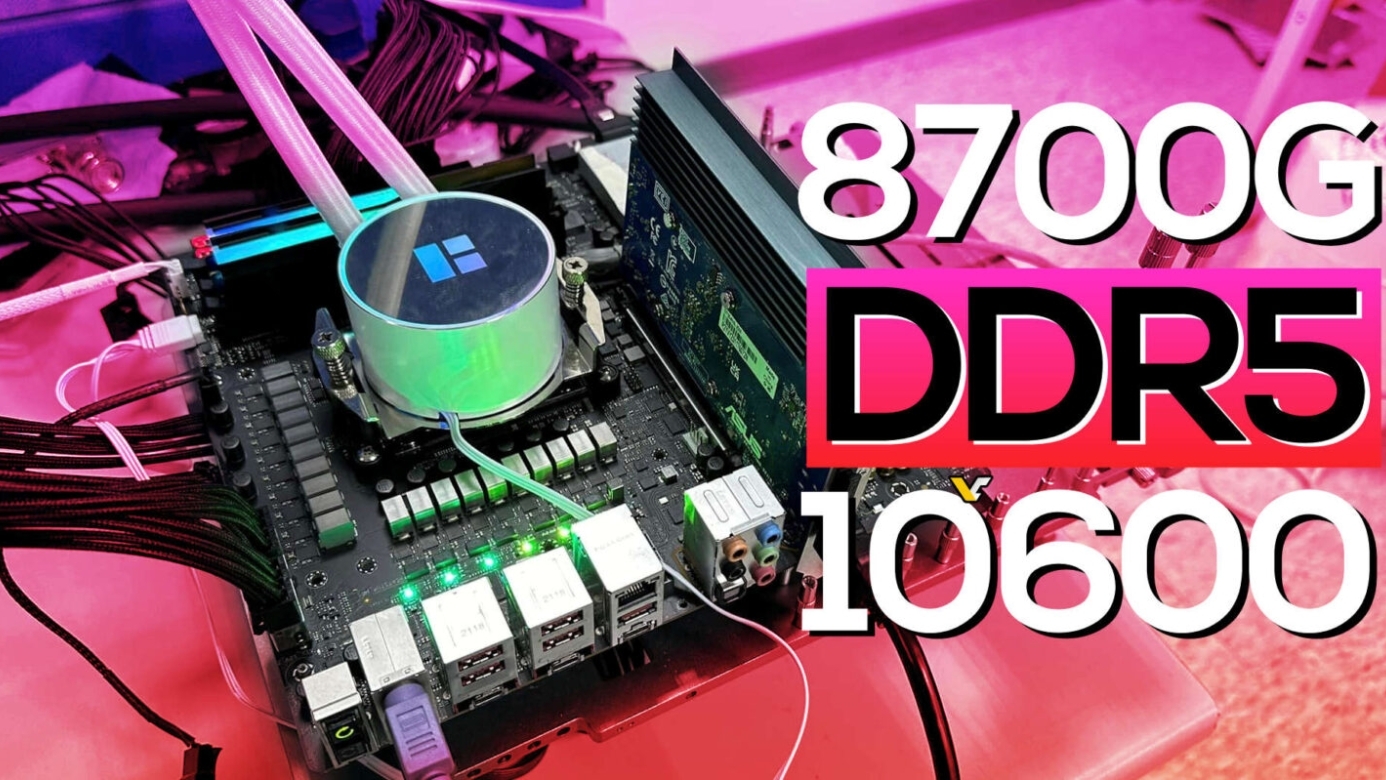 DDR5-10600 memory OC achieved on AMD Ryzen 7 8700G by overclocker